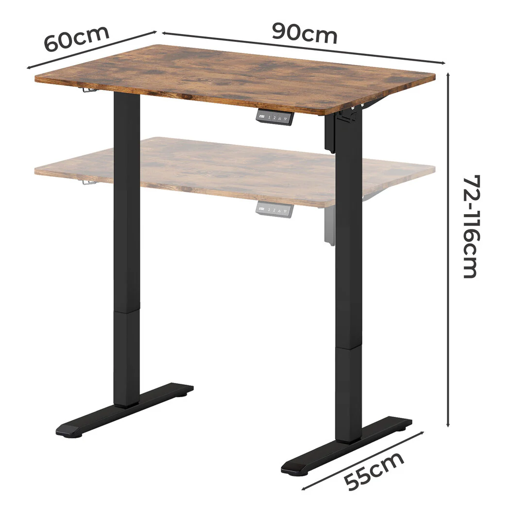Levede Electric Standing Desk Height Adjustable 90cm - Image 2