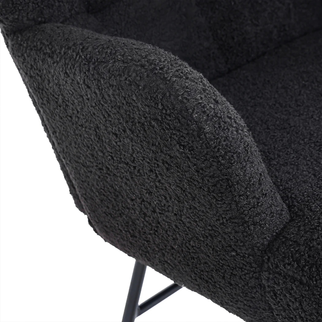 Levede Fleece Rocking Chair - Image 5