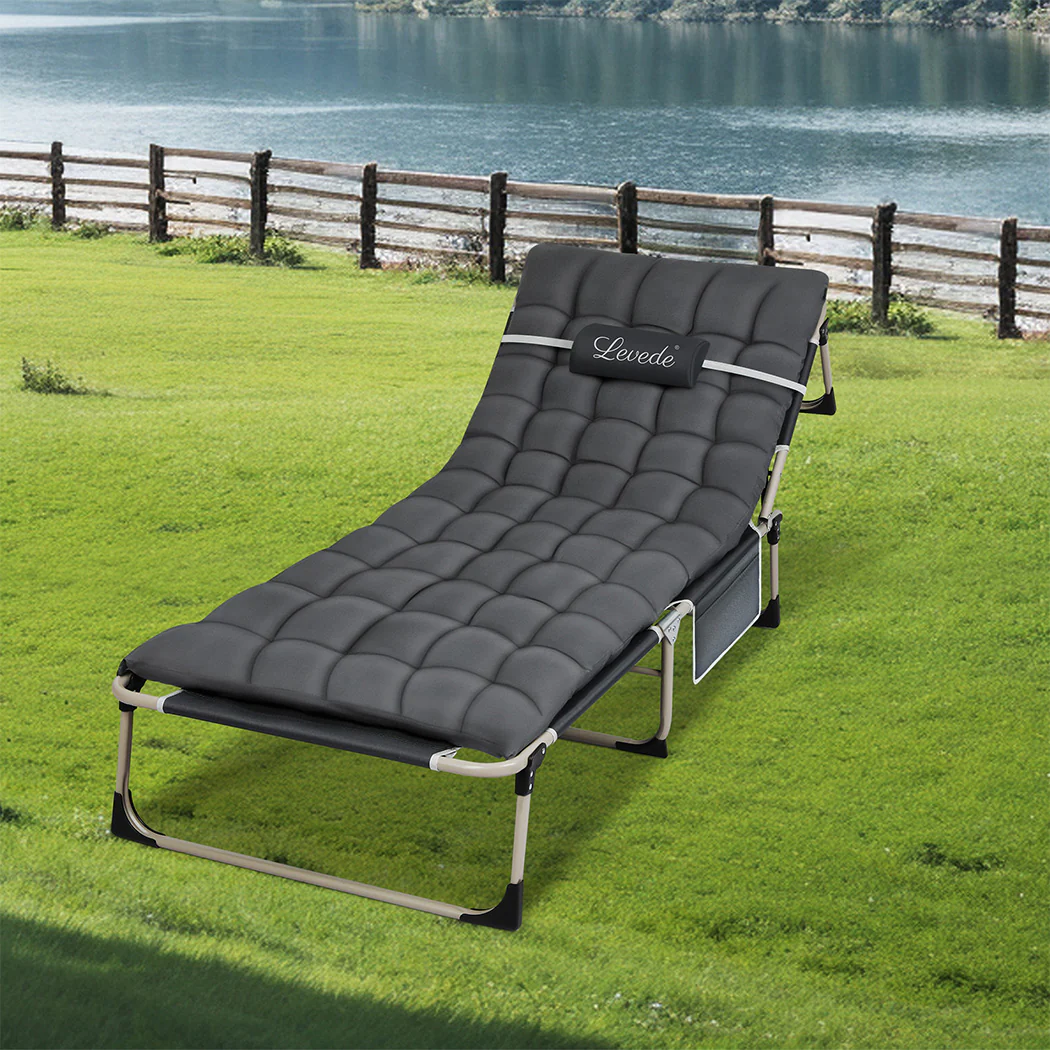 Levede Folding Camping Bed Camp Cots - Image 7