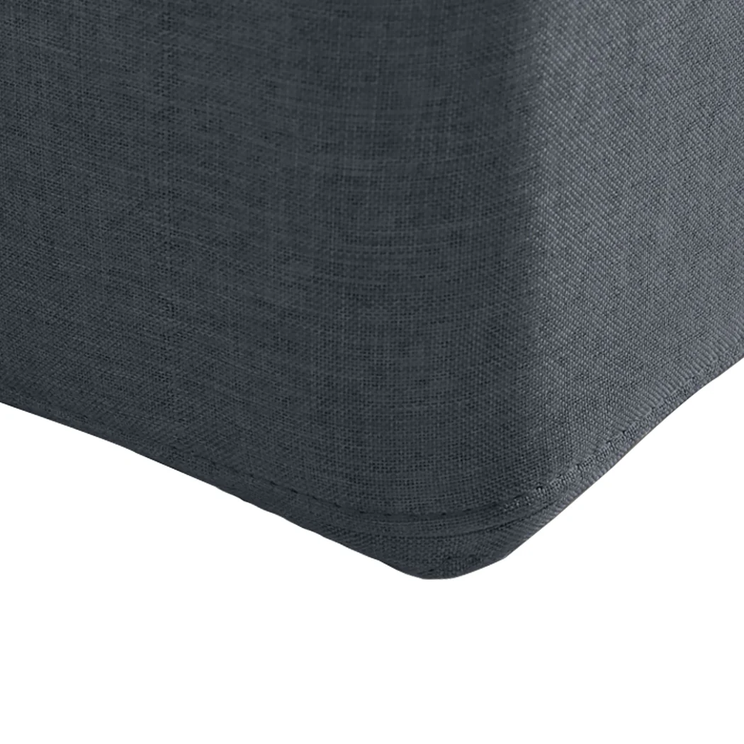 Levede Gas Lift Bed Frame Fabric Base Double Dark Grey - Image 5