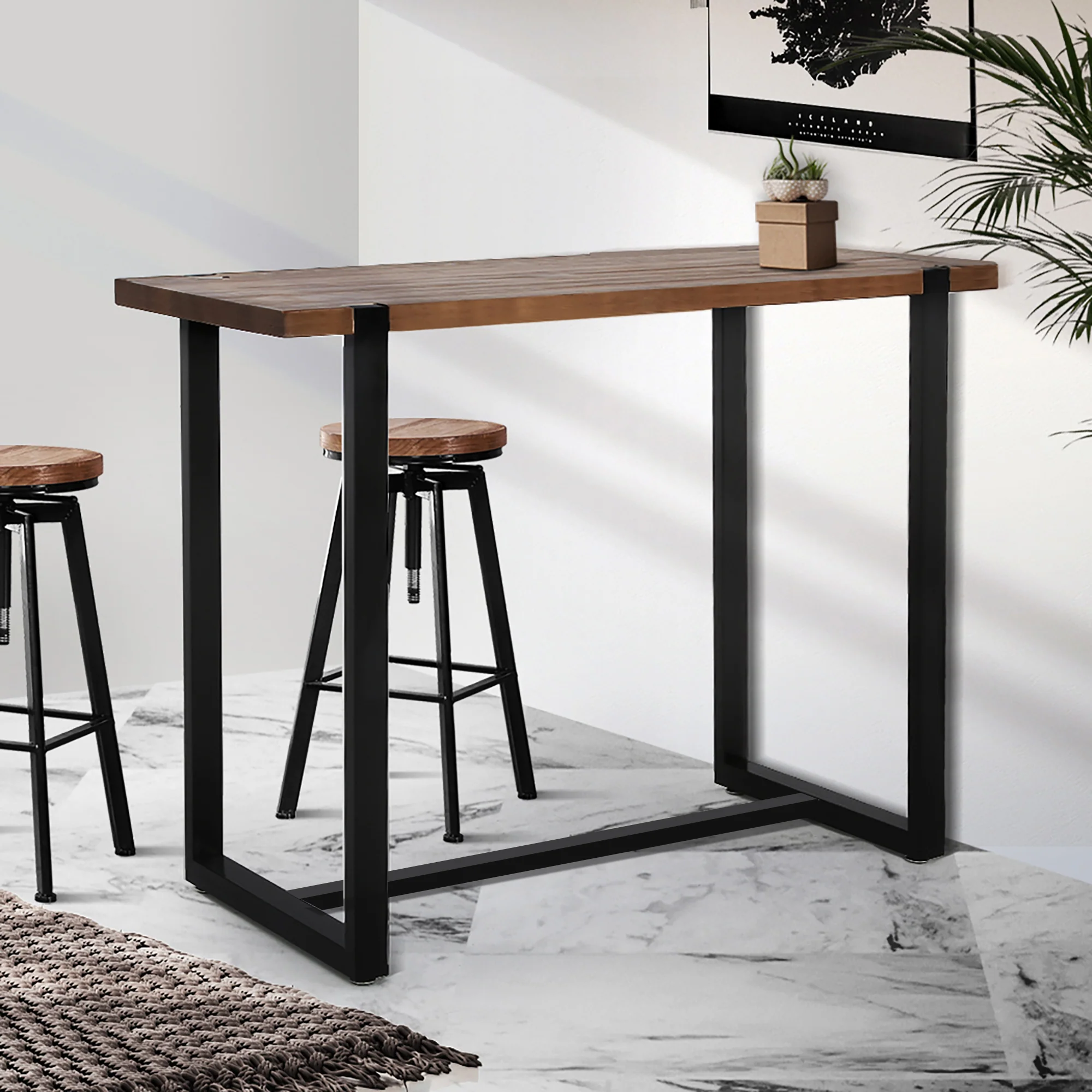 Levede High Bar Table Industrial Pub - Image 7
