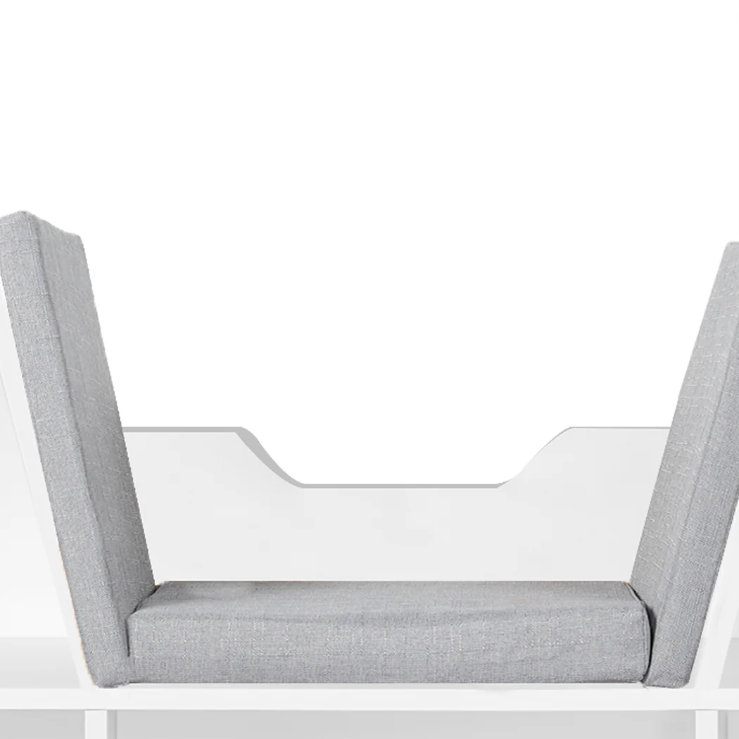 Levede Kids Bookcase Toys Box Shelf White - Image 4