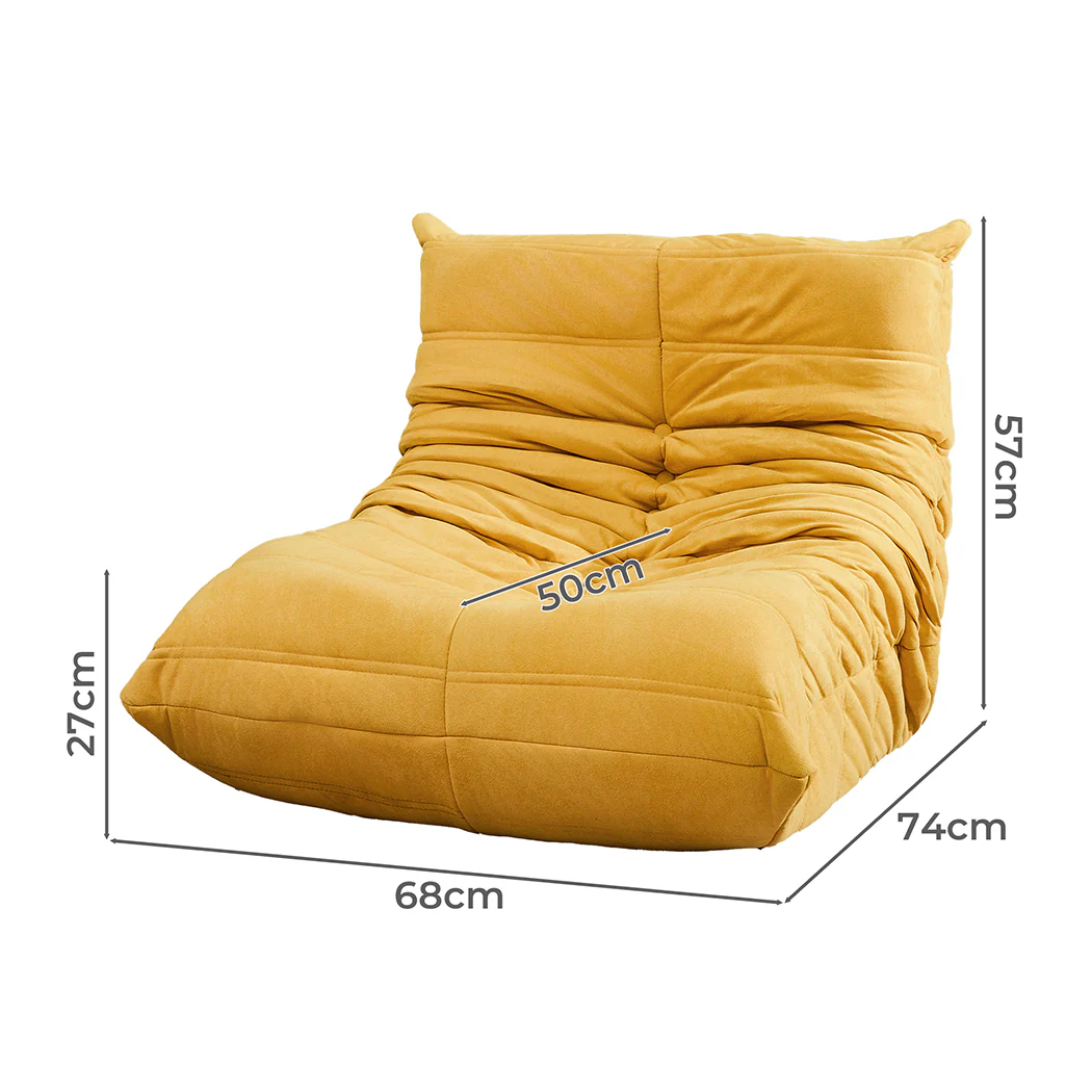 Levede Kids Floor Chair Foam Sofa Replica Single Lazy Recliner Children Couch - Image 2