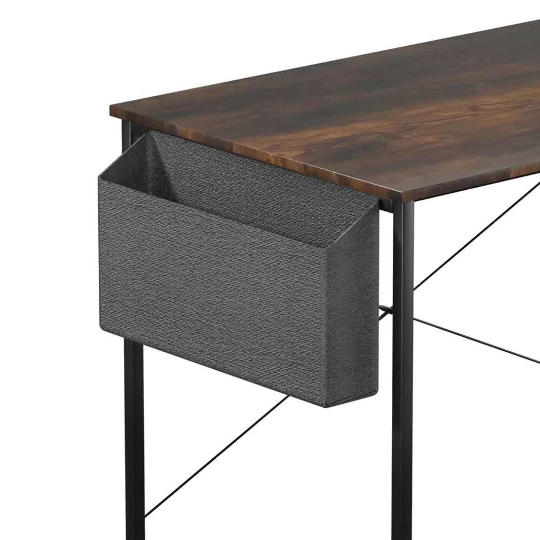 Levede L Shaped Computer Desk Corner Desk Brown - Image 3