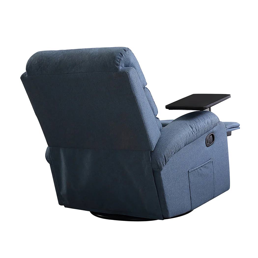 Levede Massage Chair Recliner Chairs Blue - Image 3