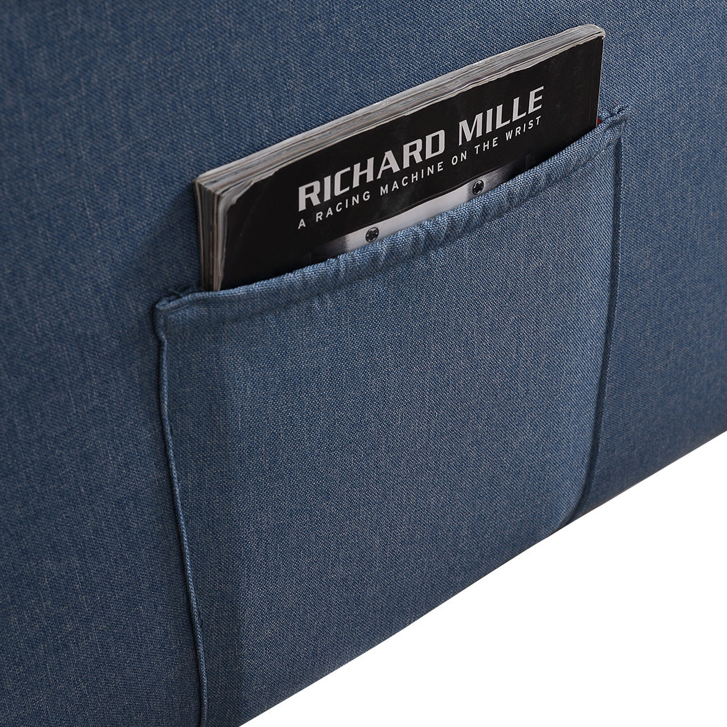 Levede Massage Chair Recliner Chairs Blue - Image 5