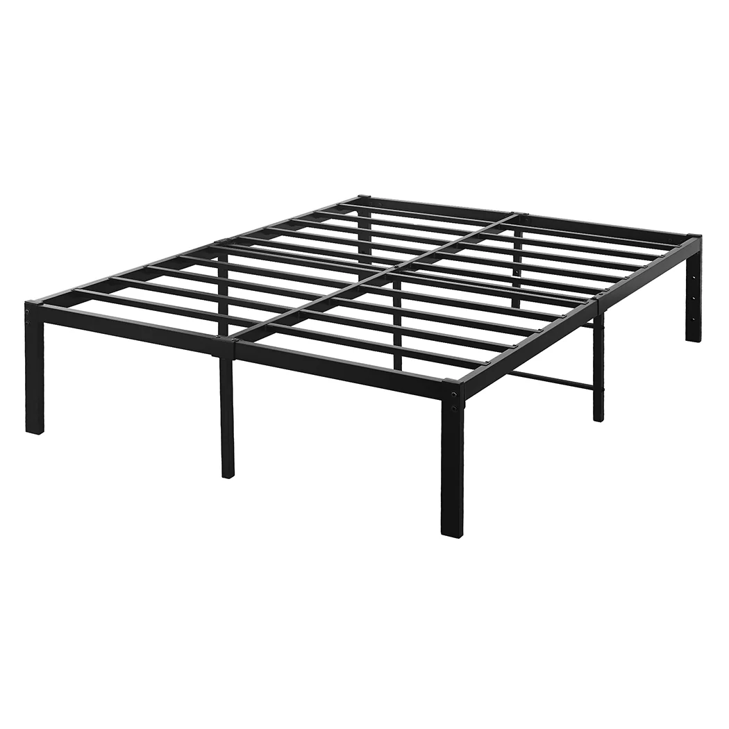Levede Metal Bed Frame Heavy Duty Storage Space - Image 8