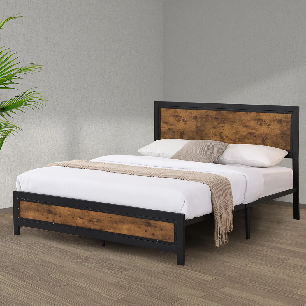Levede Metal Bed Frame Mattress Base Double - Image 6