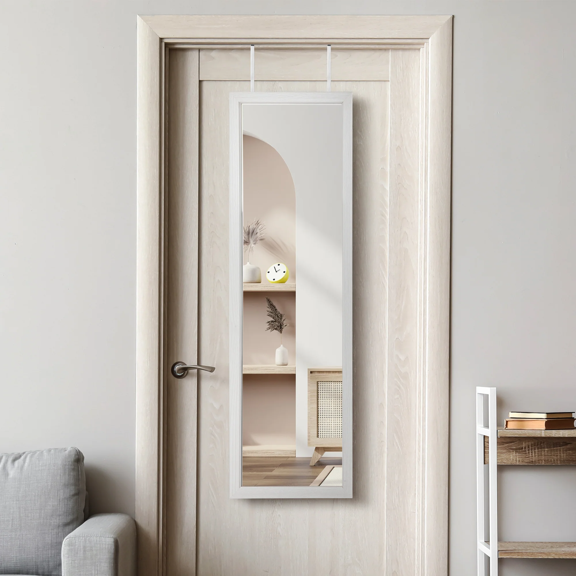 Levede Mirror Jewellery Cabinet LED - Image 6