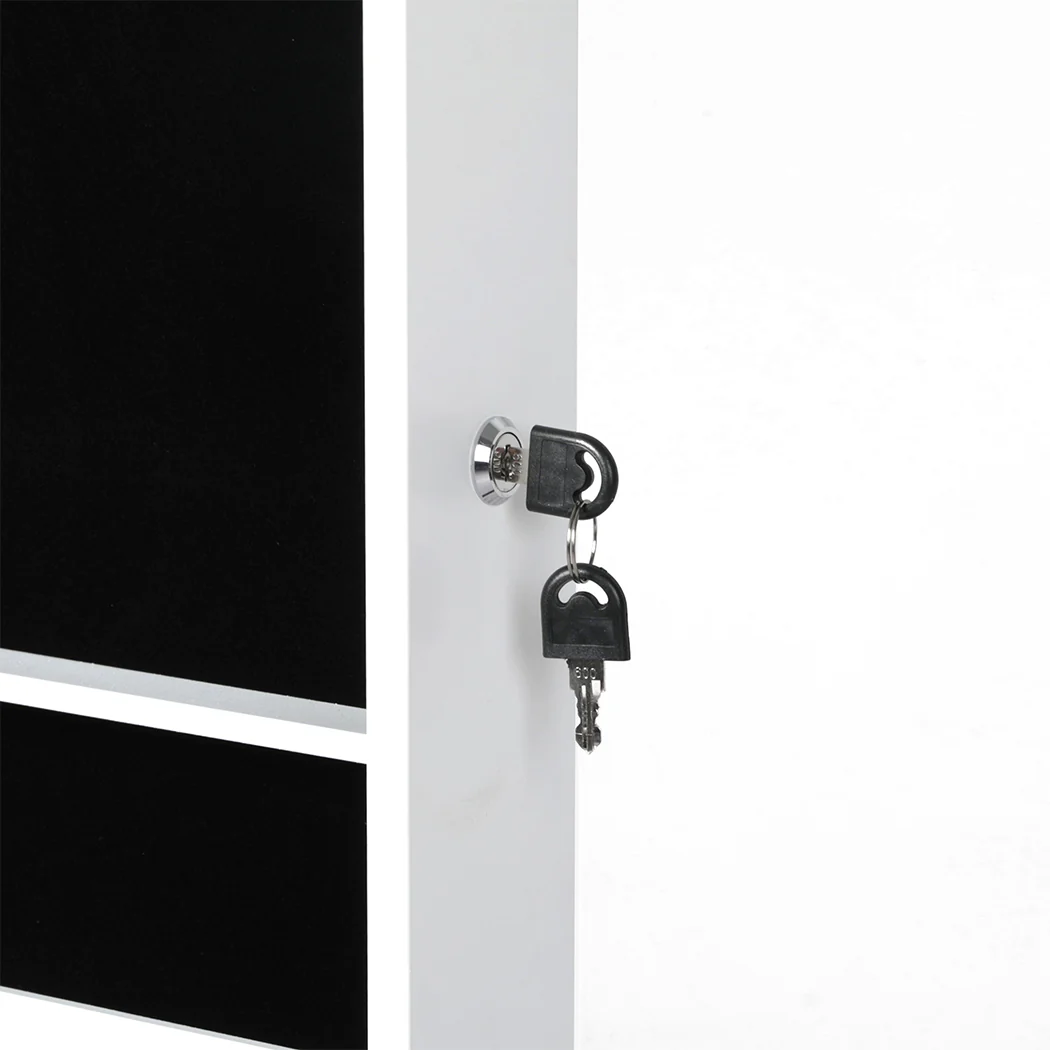 Levede Mirror Jewellery Cabinet Touch - Image 5