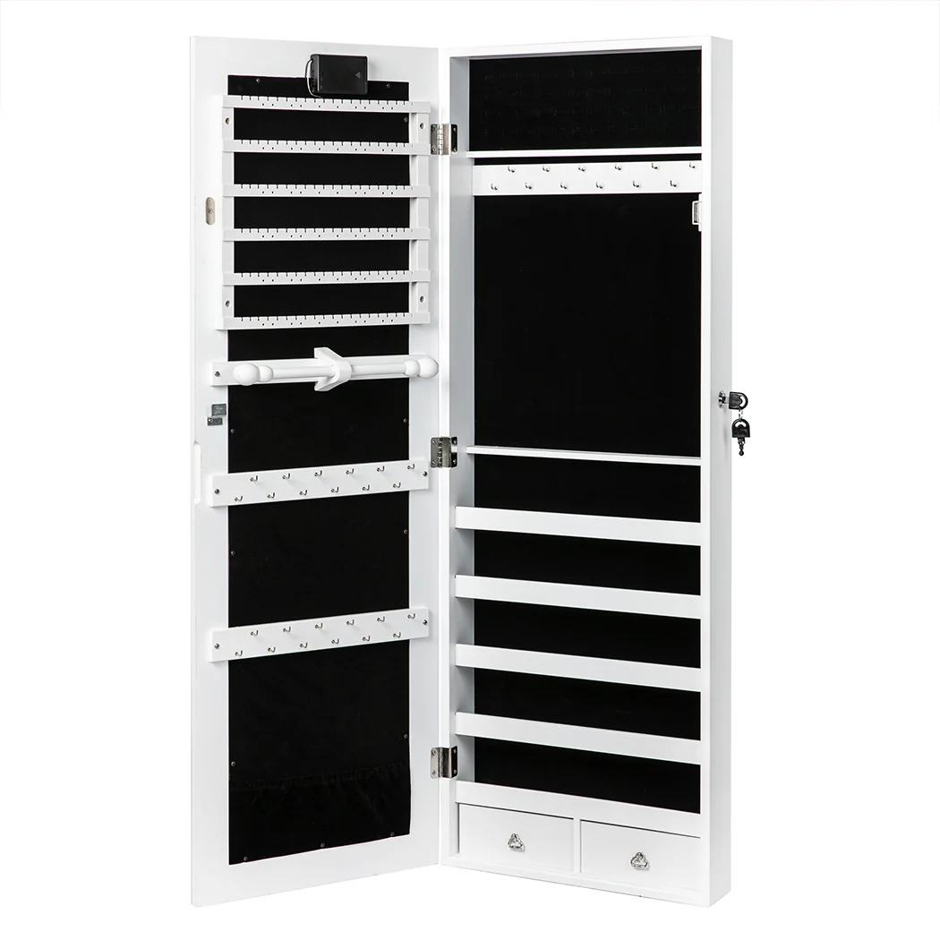 Levede Mirror Jewellery Cabinet Touch - Image 9