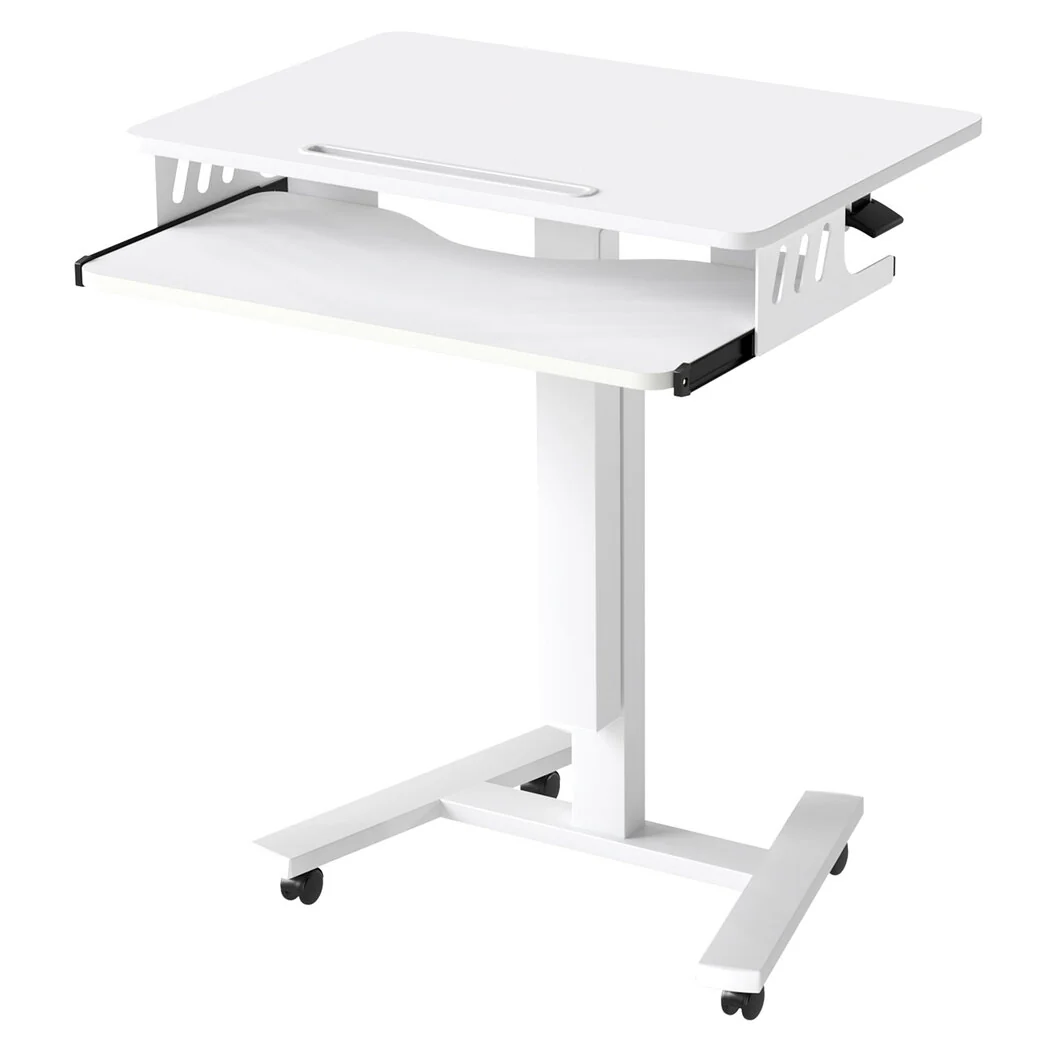 Levede Mobile Standing Desk Adjustable Height Table - Image 9