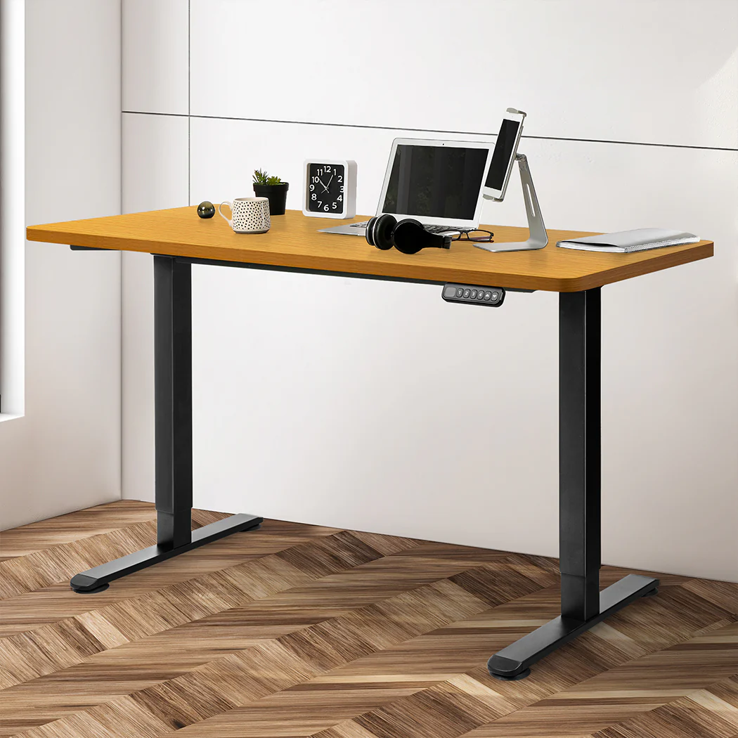 Levede Motorised Standing Desk Adjustable 140cm Natural 1000x 1MM - Image 6