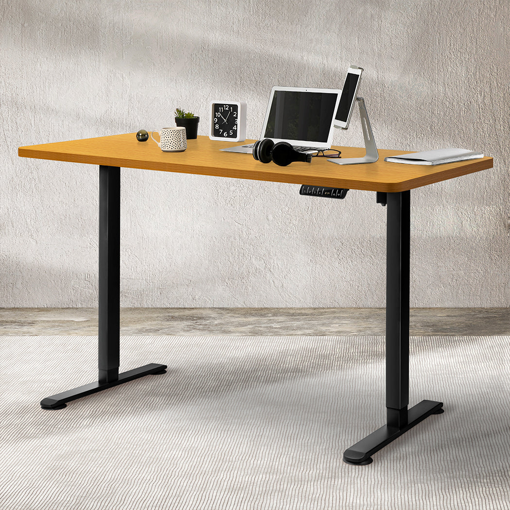 Levede Motorised Standing Desk Height 120cm Natural 800x 1.5MM - Image 7