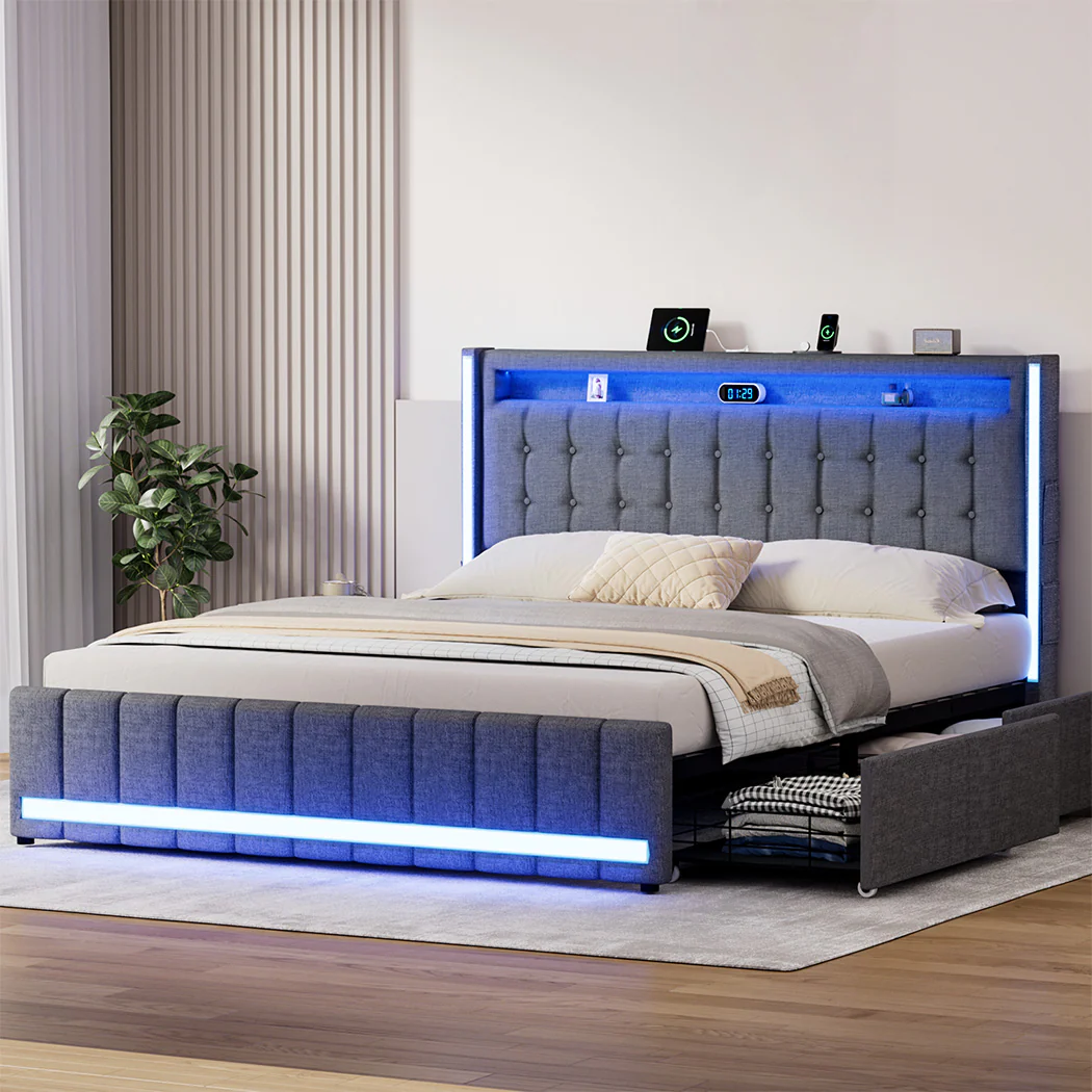 Levede Queen Bed Frame - Image 6