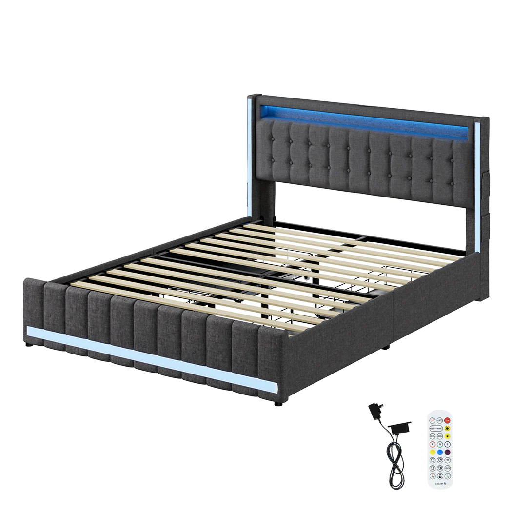 Levede Queen Bed Frame - Image 8