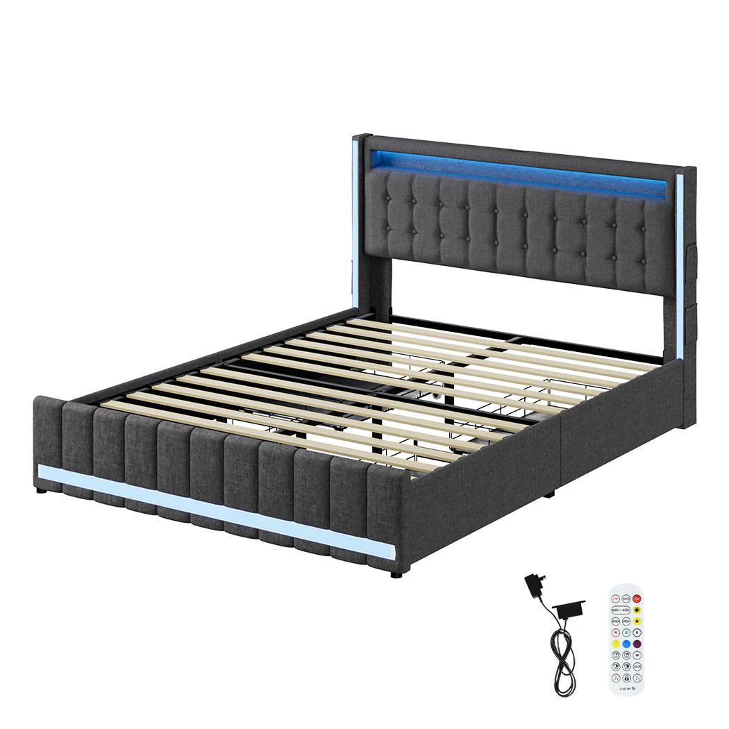 Levede Queen Bed Frame - Image 9