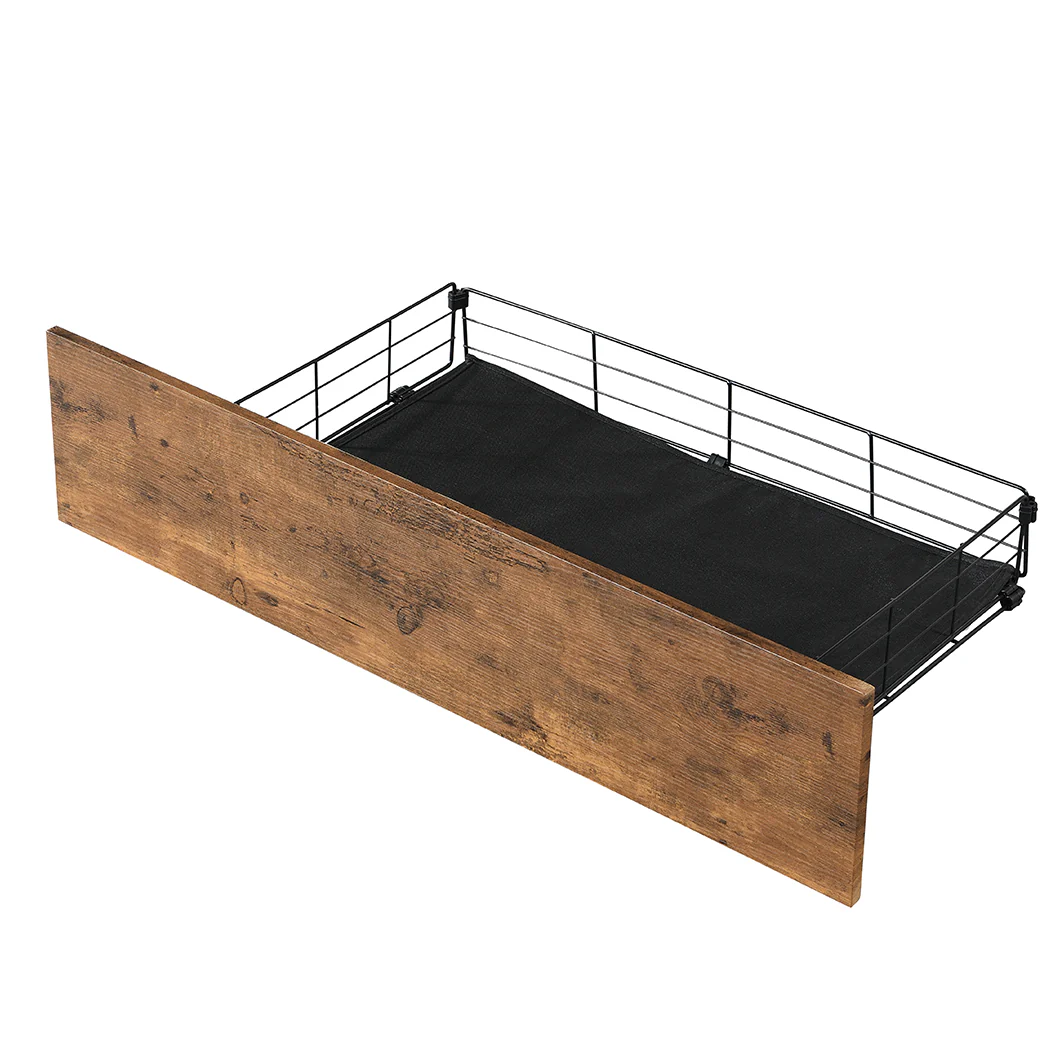 Levede Double Bed Frame RGB LED 4 Drawers USB - Image 5
