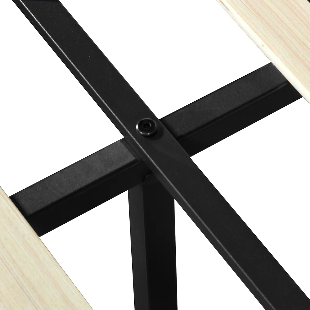 Levede Queen Bed Frame RGB LED PU 4 Drawer USB - Image 3