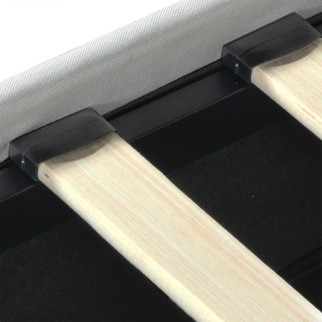 Levede Queen Bed Frame RGB LED PU 4 Drawer USB - Image 4