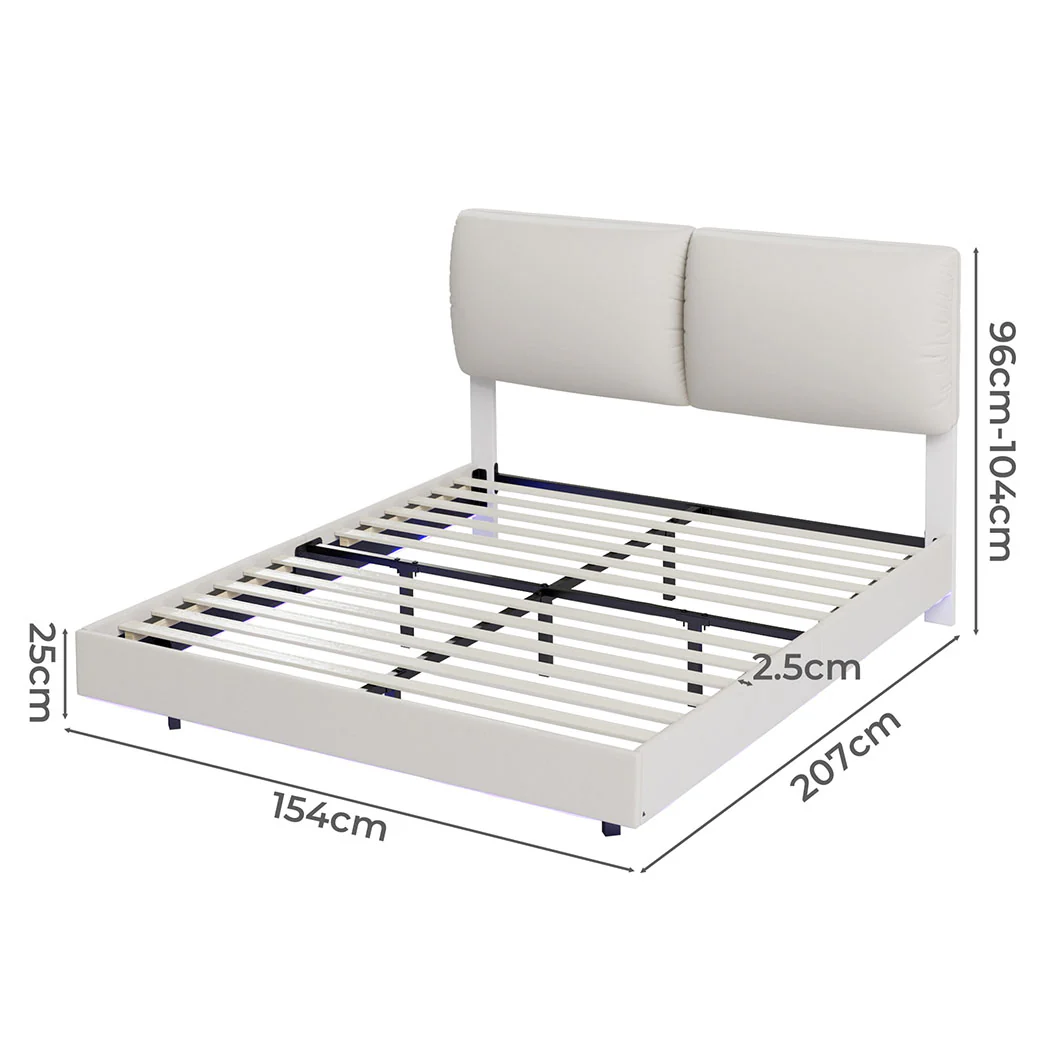 Levede Queen Floating Bed Frame - Image 2