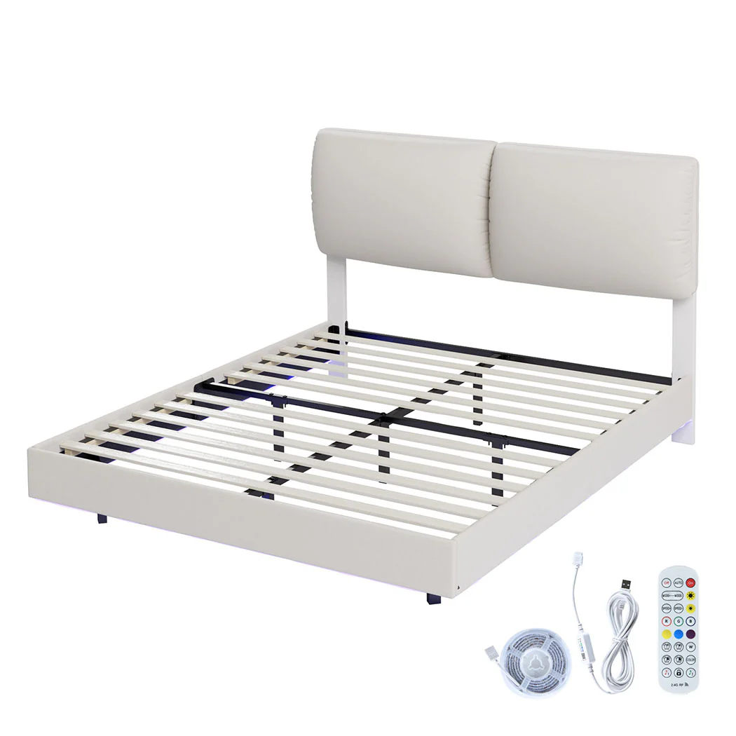 Levede Queen Floating Bed Frame - Image 9