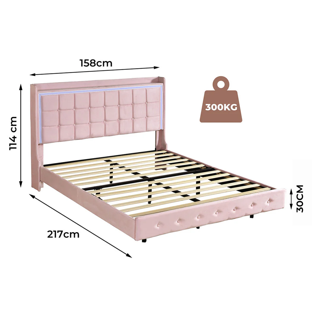 Levede Queen Floating Bed Frame - Image 2