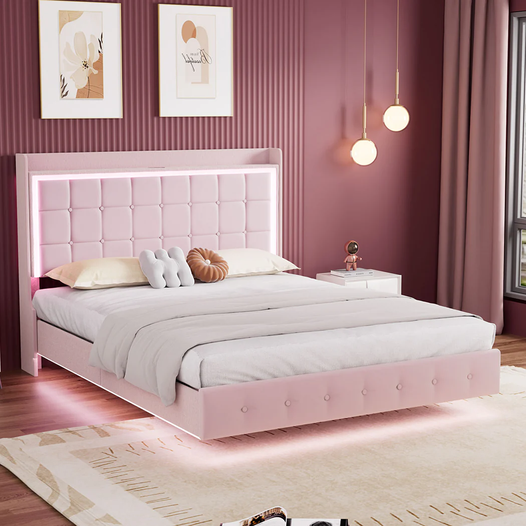 Levede Queen Floating Bed Frame - Image 7