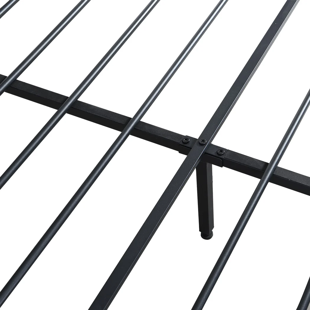 Levede Queen Metal Bed Frame LED Lights 2 Drawers - Image 5