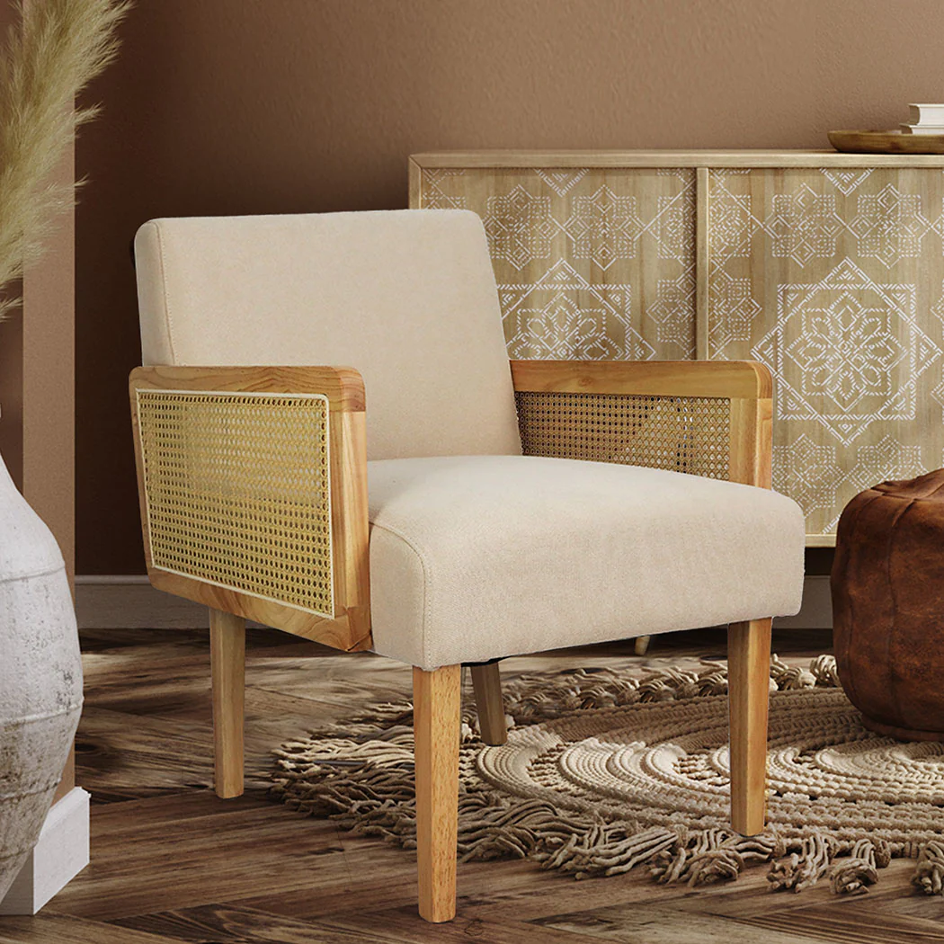 Levede Rattan Lounge Armchair - Image 6