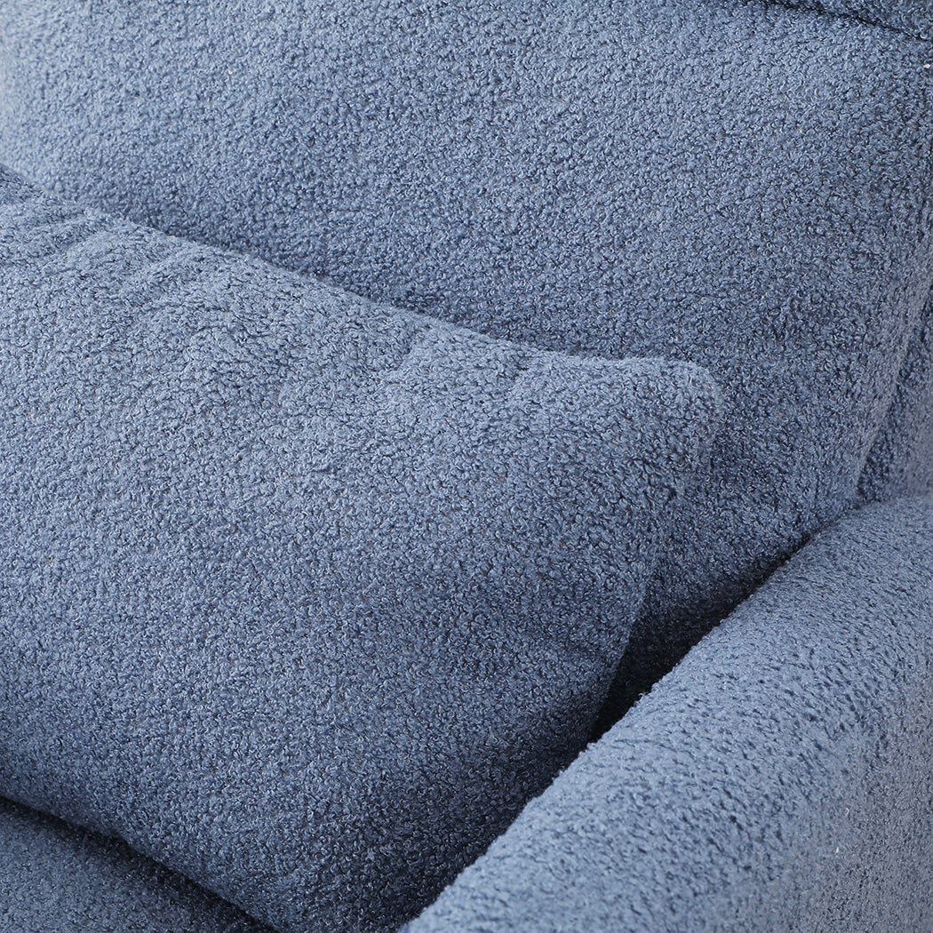 Levede Rocking Chair Ottoman Footrest With Side Pocket - Image 4