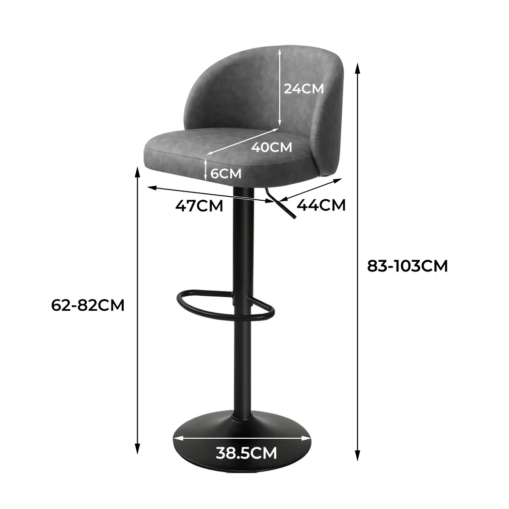 Levede Rolling Bar Stool - Image 2