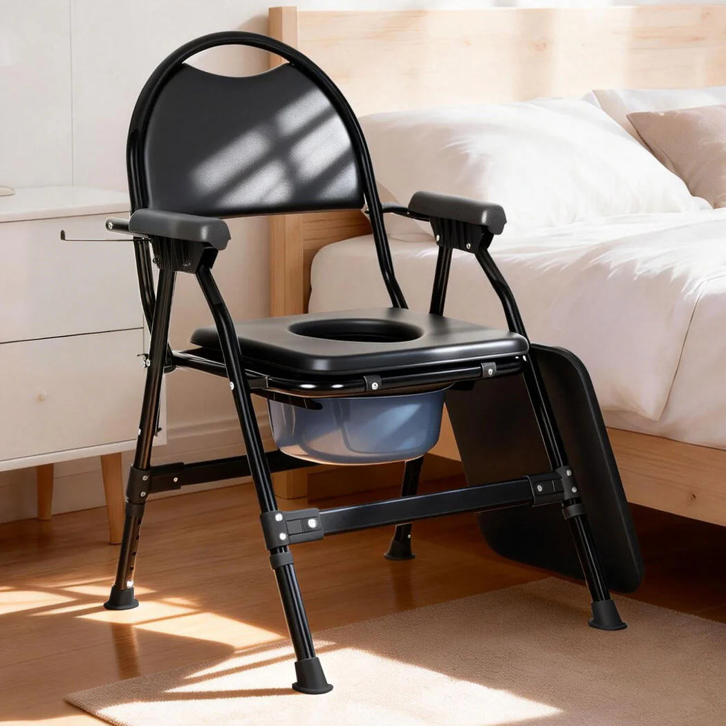 Levede Shower Tiolet Commode Chair Bedside Seat Elderly Pregnant Disability Aid - Image 6