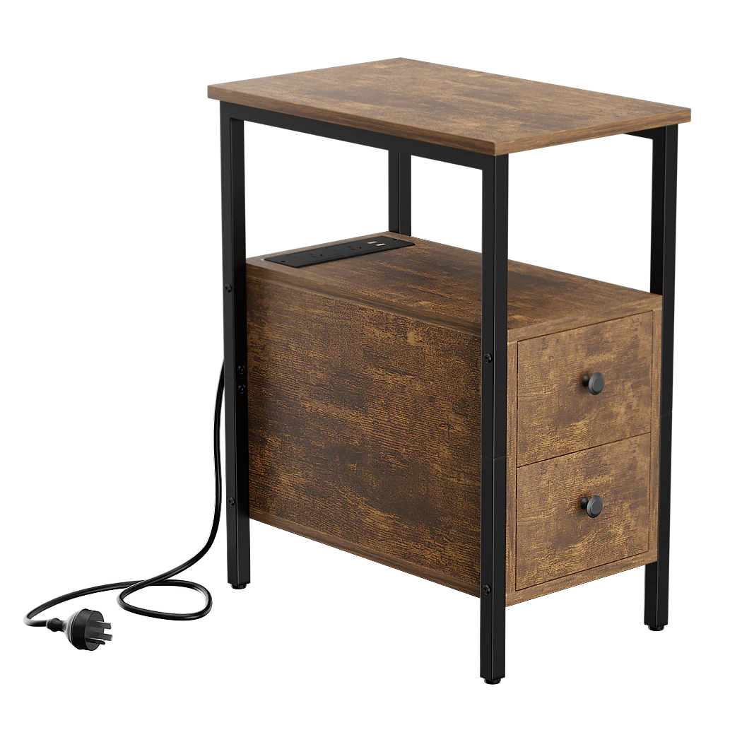 Levede Side Table Narrow Coffee End Table - Image 8