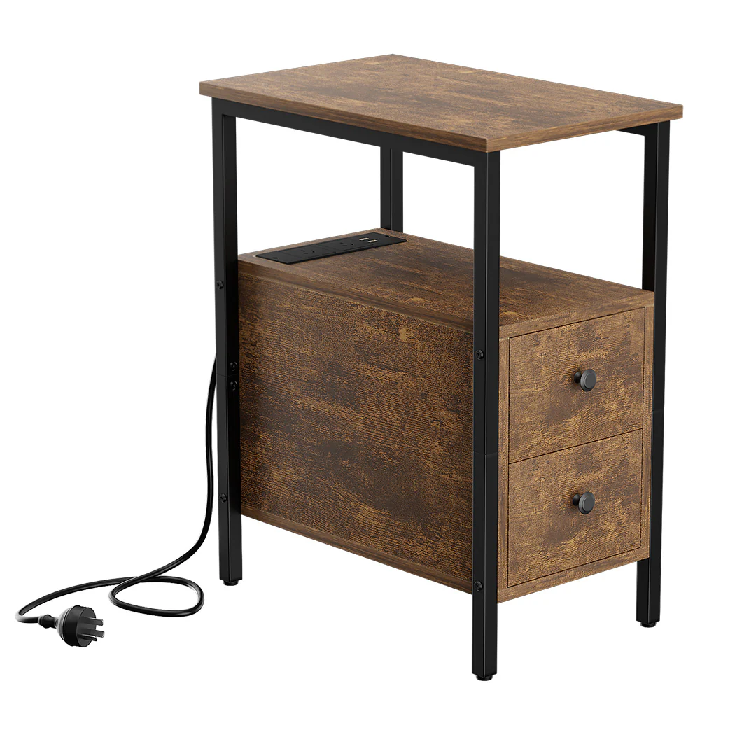 Levede Side Table Narrow Coffee End Table - Image 9