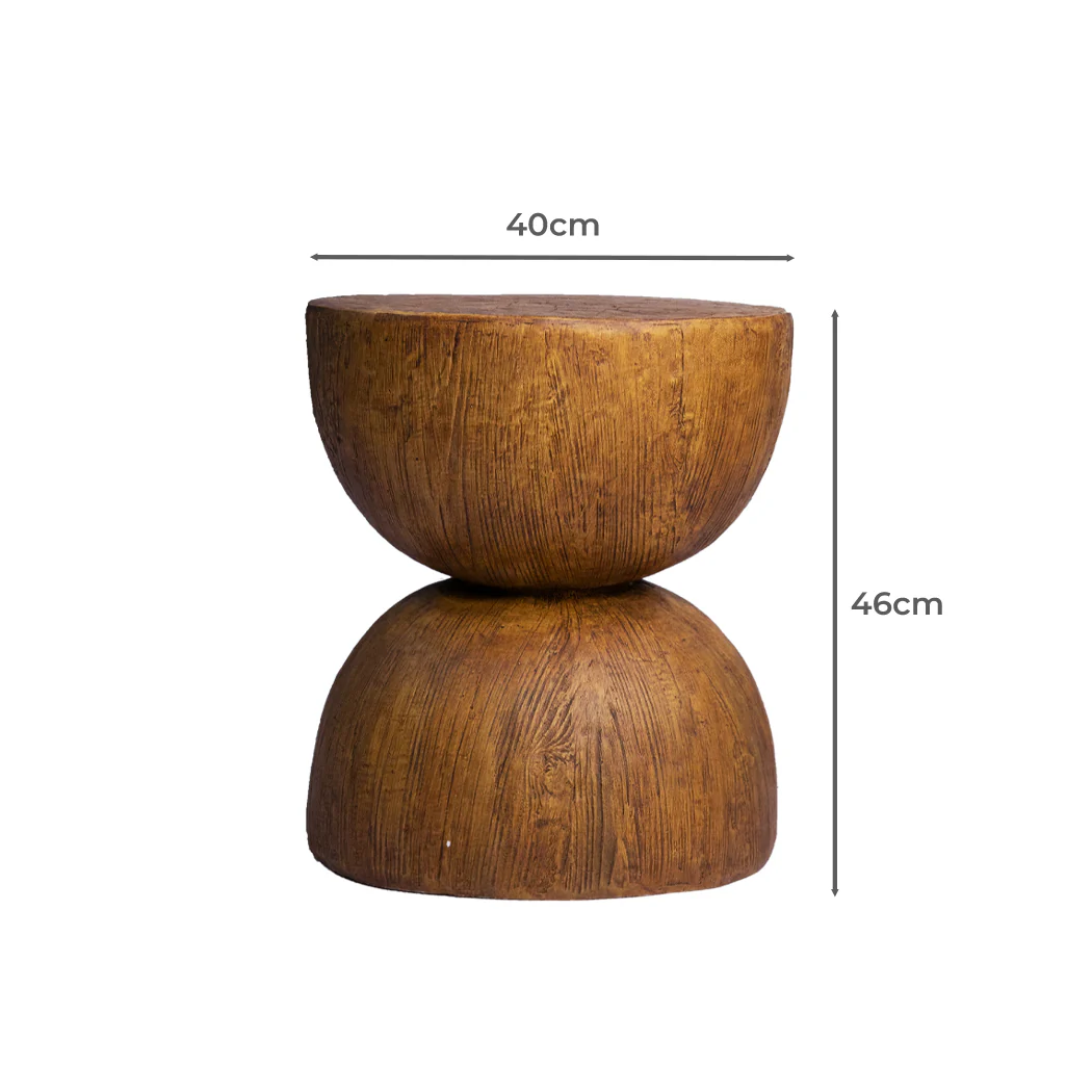 Levede Side Table Terrazzo Coffee Tables Oak - Image 2