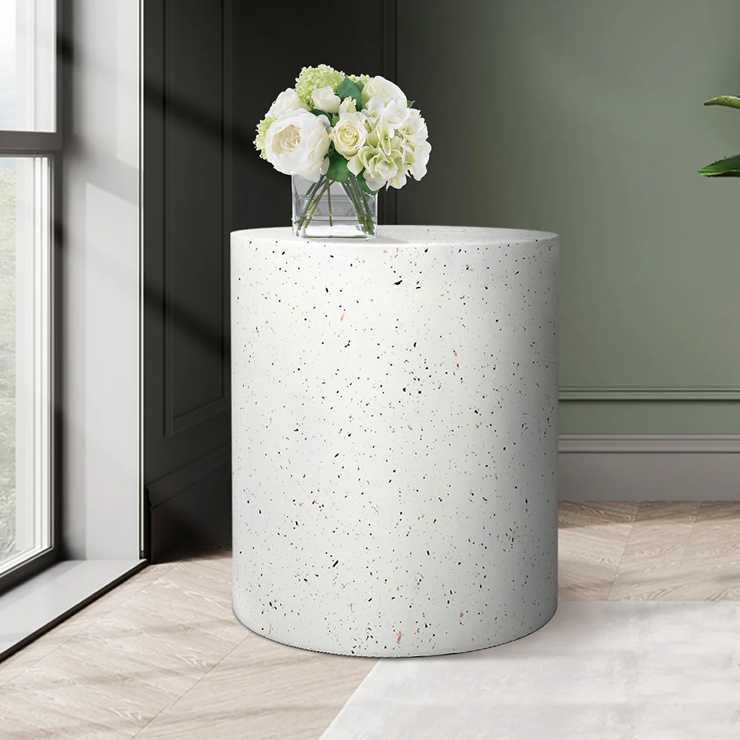 Levede Side Table Terrazzo Round End - Image 7