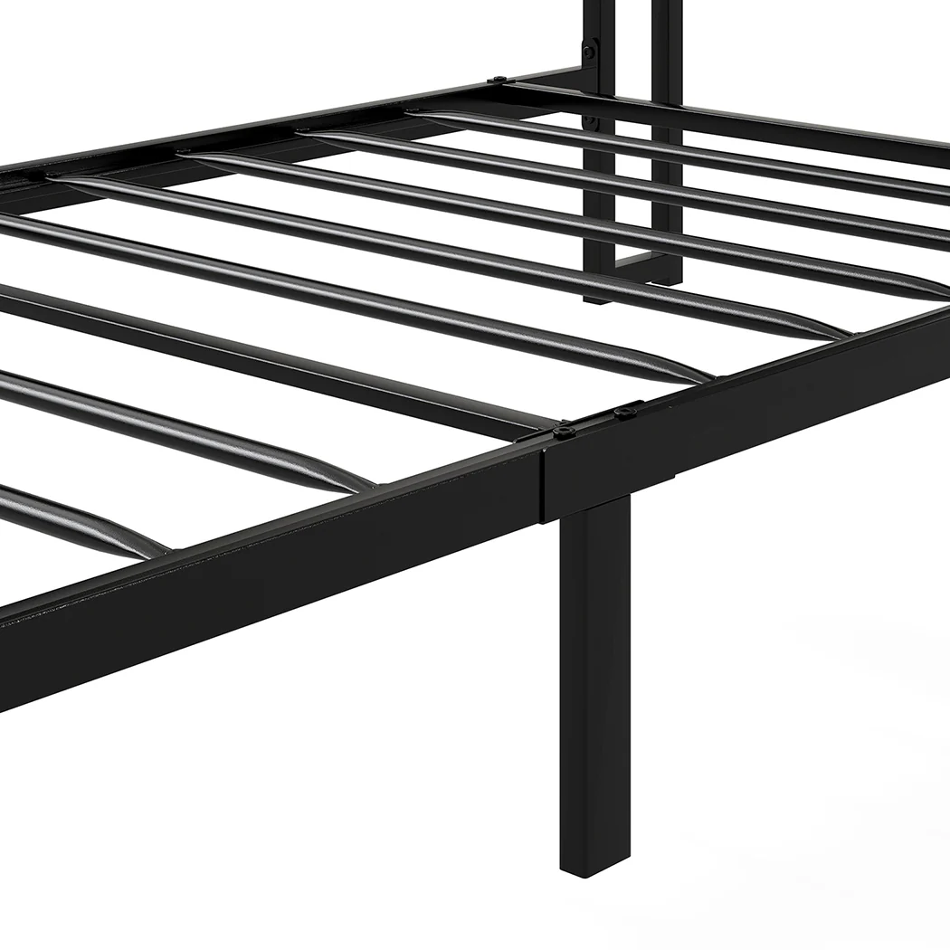 Levede Single Bed Frame with Storage Headboard RGB LED - Image 5