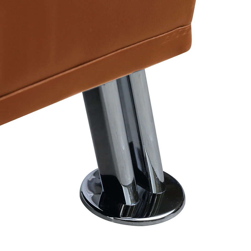 Levede Sofa Bed Adjustable Recliner Brown - Image 5