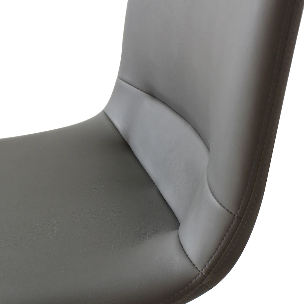 Levede Stackable Dining Chairs Kitchen Grey - Image 5