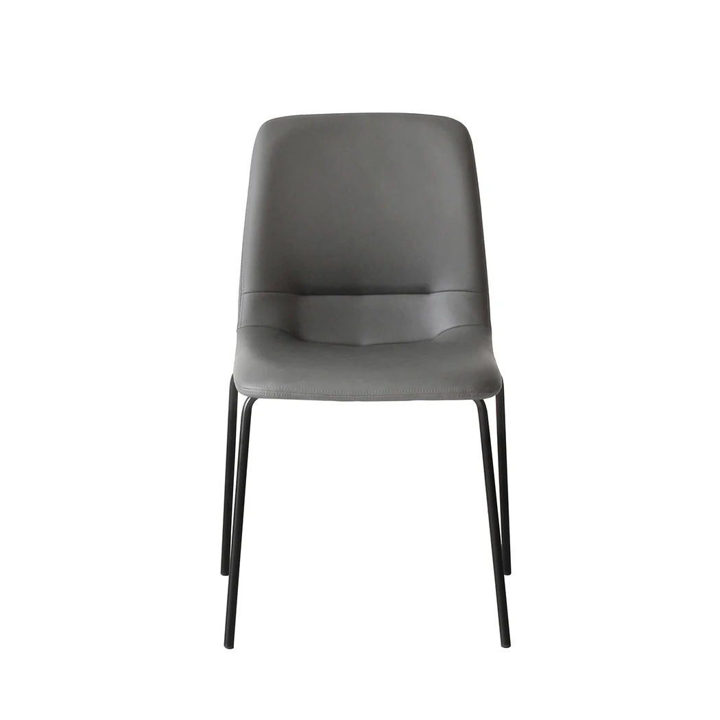 Levede Stackable Dining Chairs Kitchen Grey Set of 8
