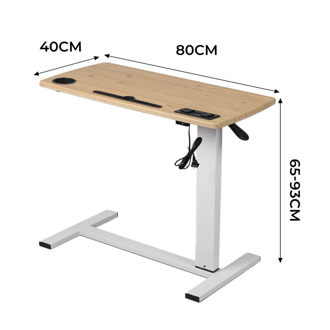 Levede Standing Desk Height Adjustable Oak - Image 2