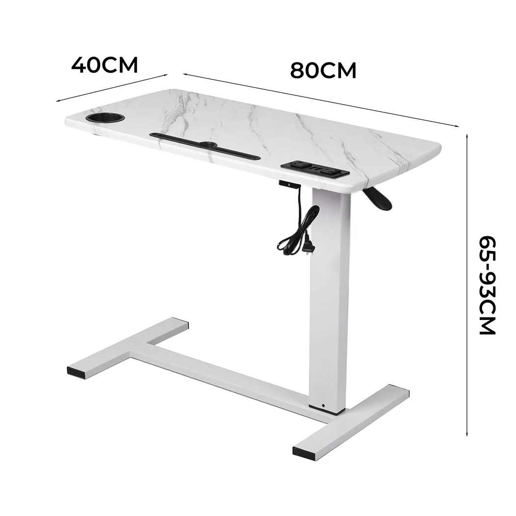 Levede Standing Desk Height Adjustable White - Image 2