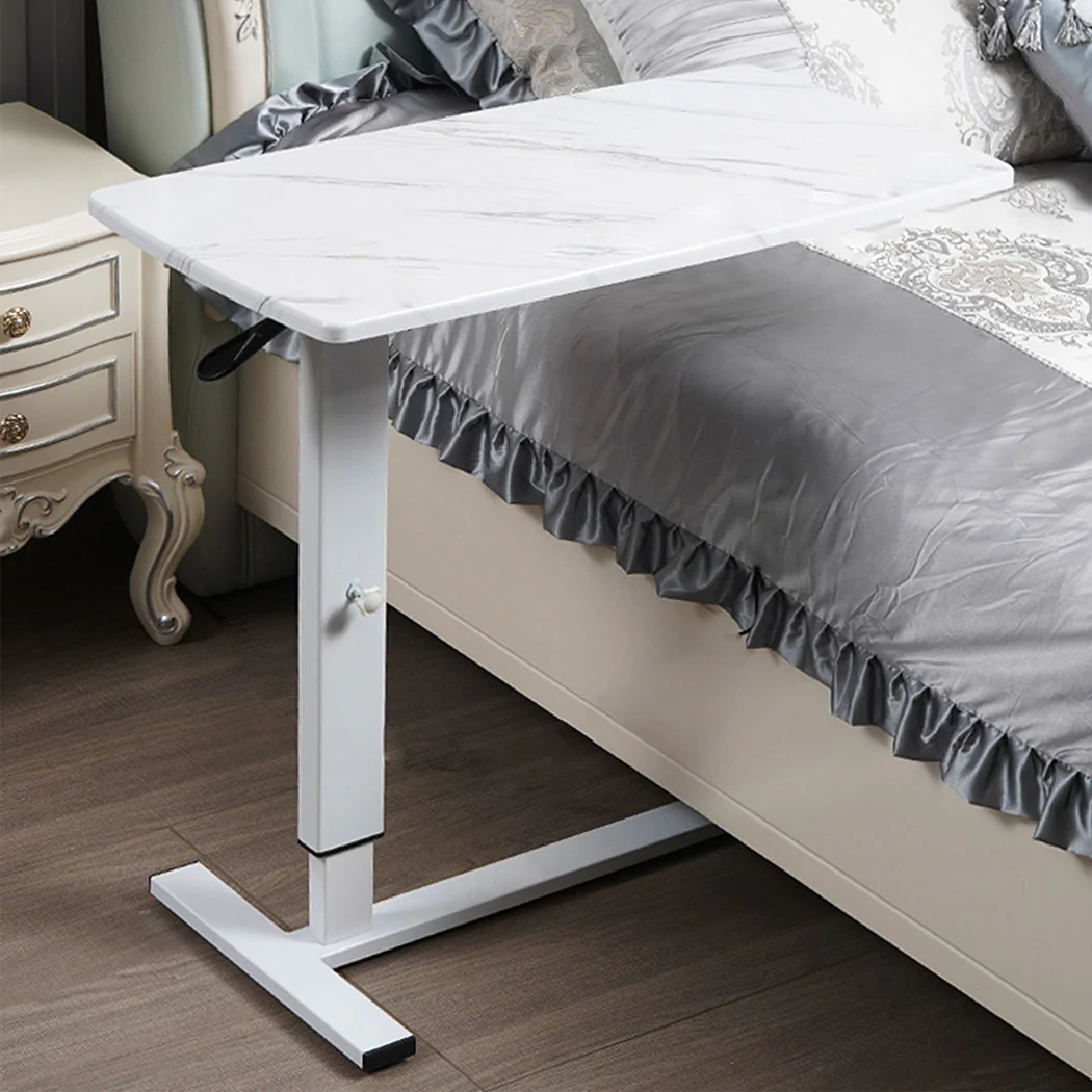 Levede Standing Desk Sofa Bed Side Table White No Slots - Image 7
