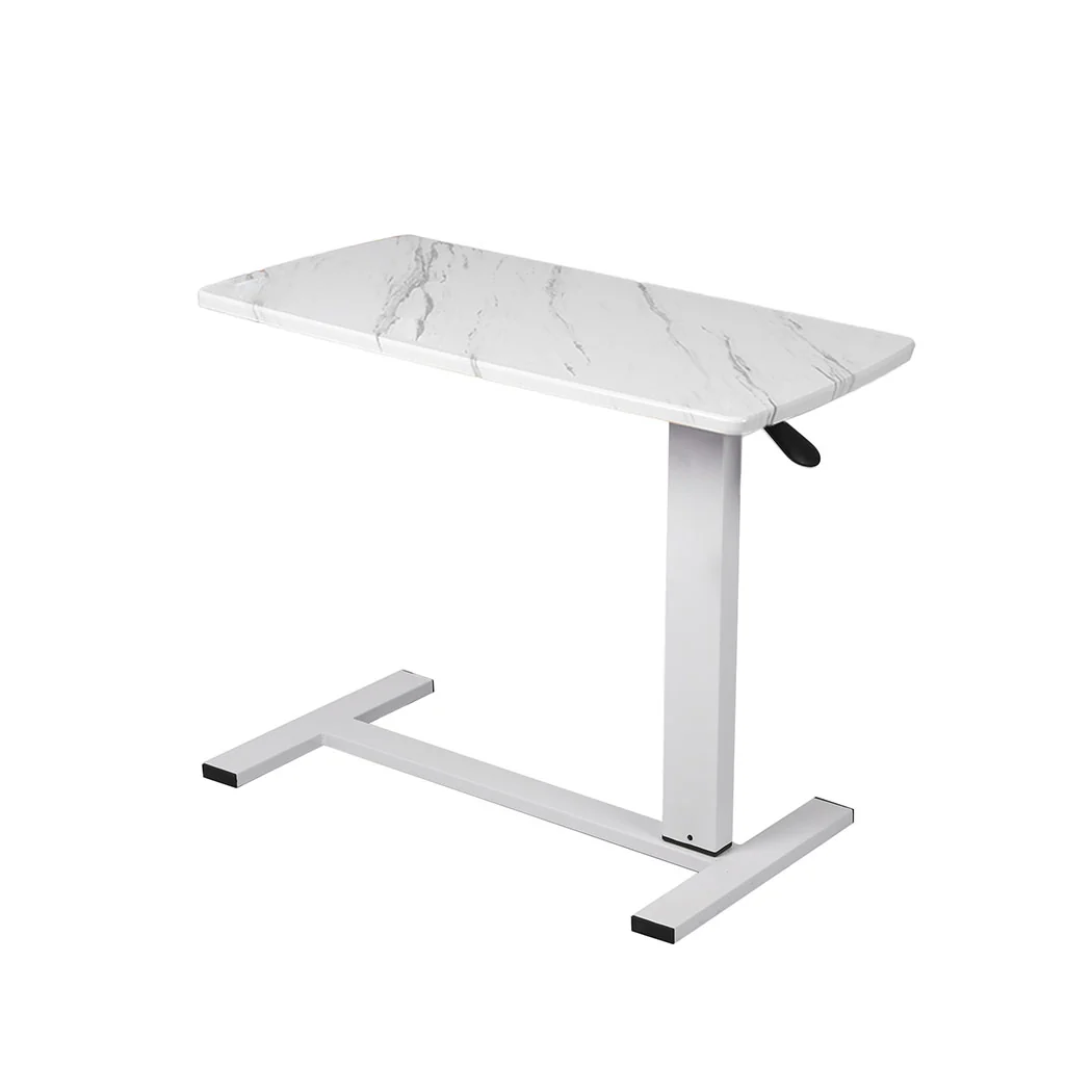 Levede Standing Desk Sofa Bed Side Table White No Slots - Image 8