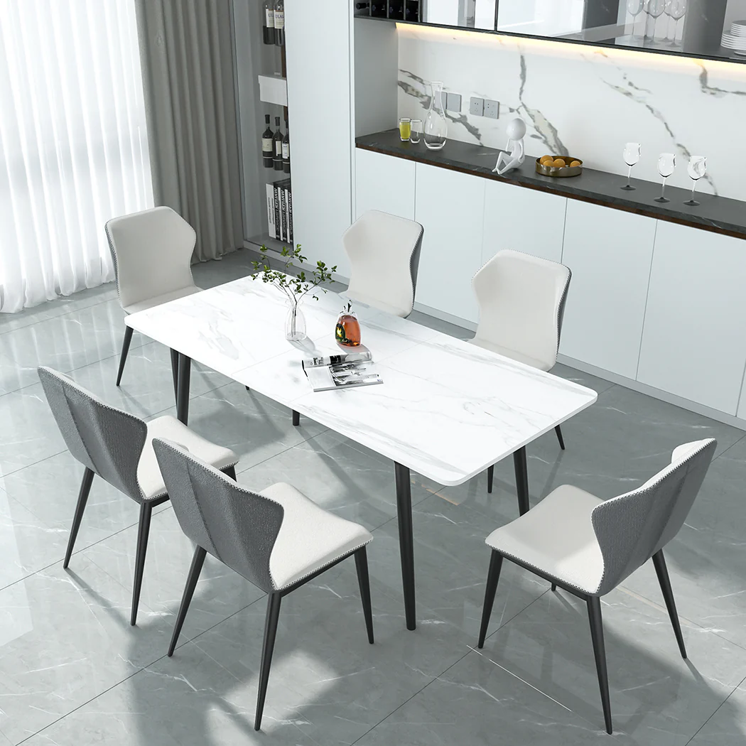 Levede Steel Dining Table 4-6 Seater 150cm - Image 6