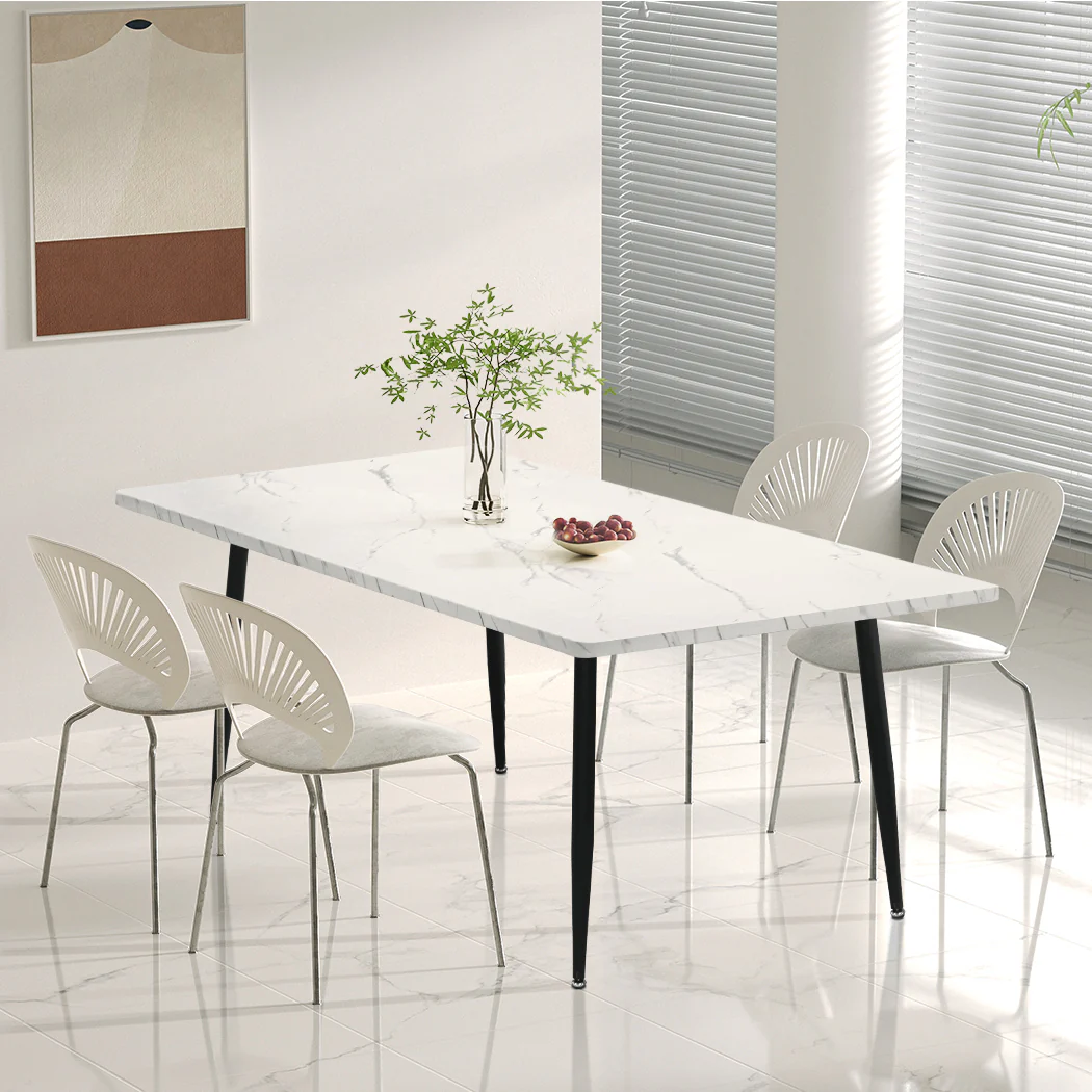 Levede Steel Dining Table 4-6 Seater 150cm - Image 7