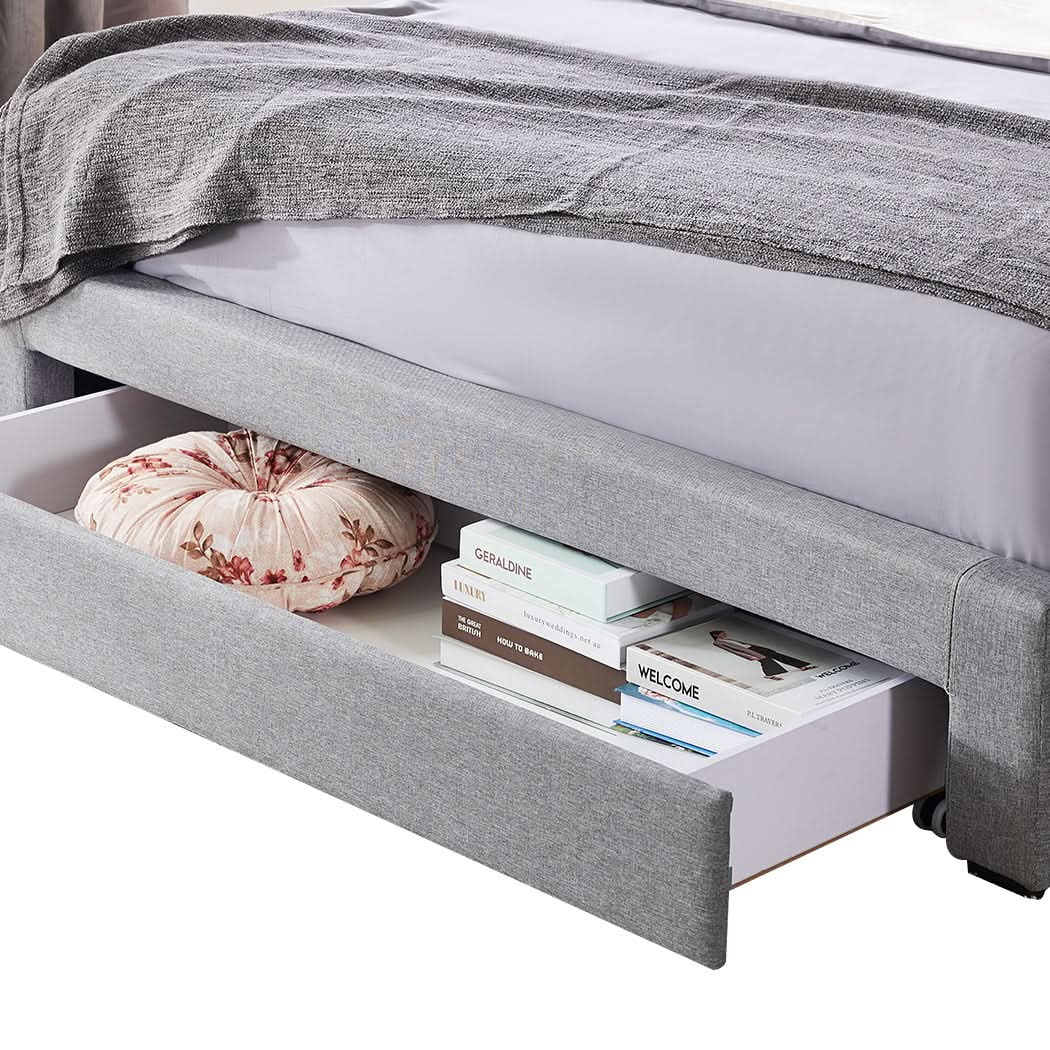 Levede Storage Bed Frame Queen Size - Image 5