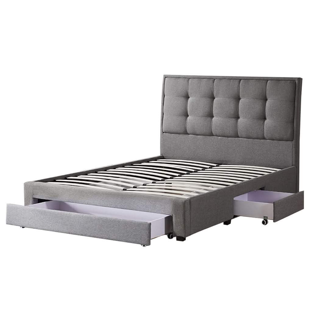 Levede Storage Bed Frame Queen Size - Image 8