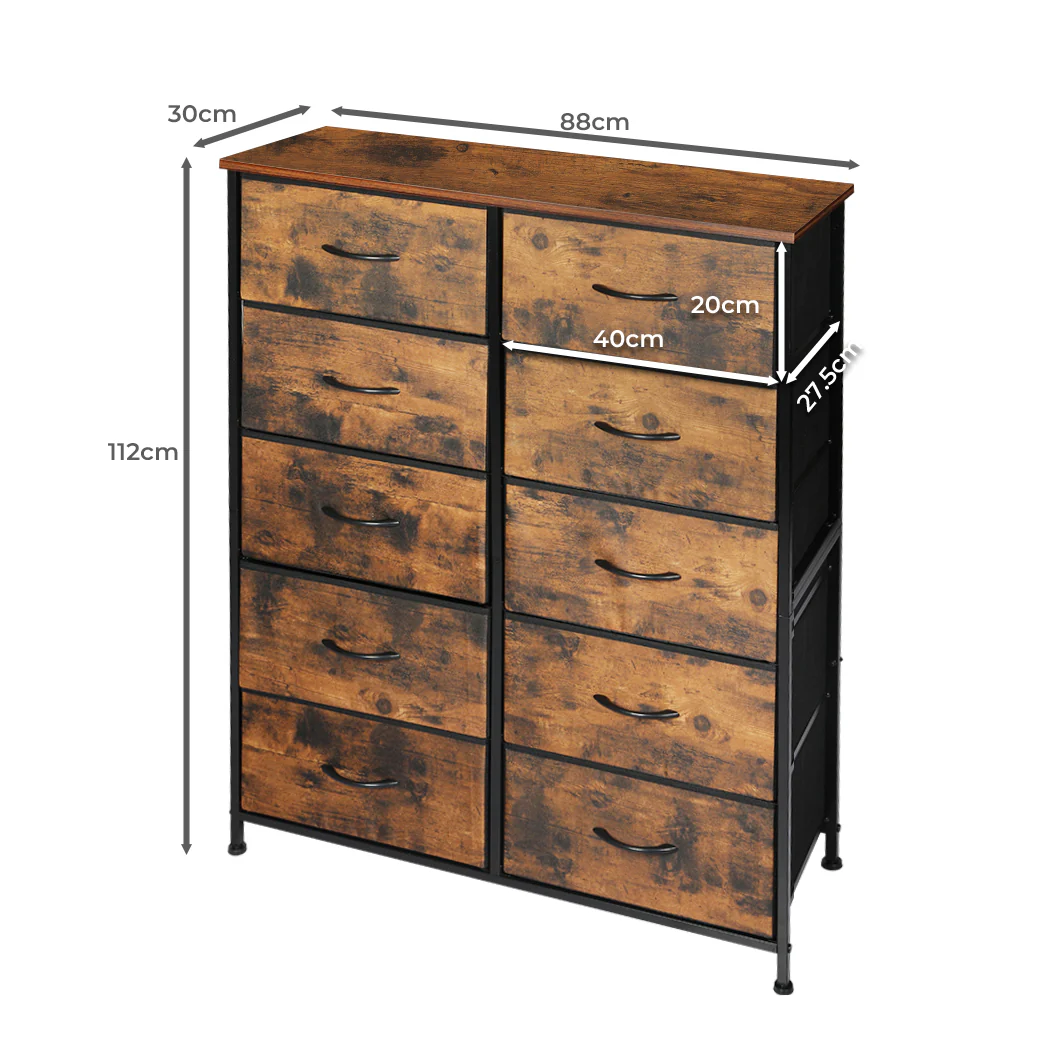 Levede Storage Cabinet Tower Chest King Single - Image 2